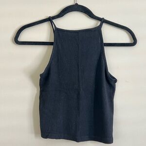 American Eagle Outfitters Black Ribbed Camisole